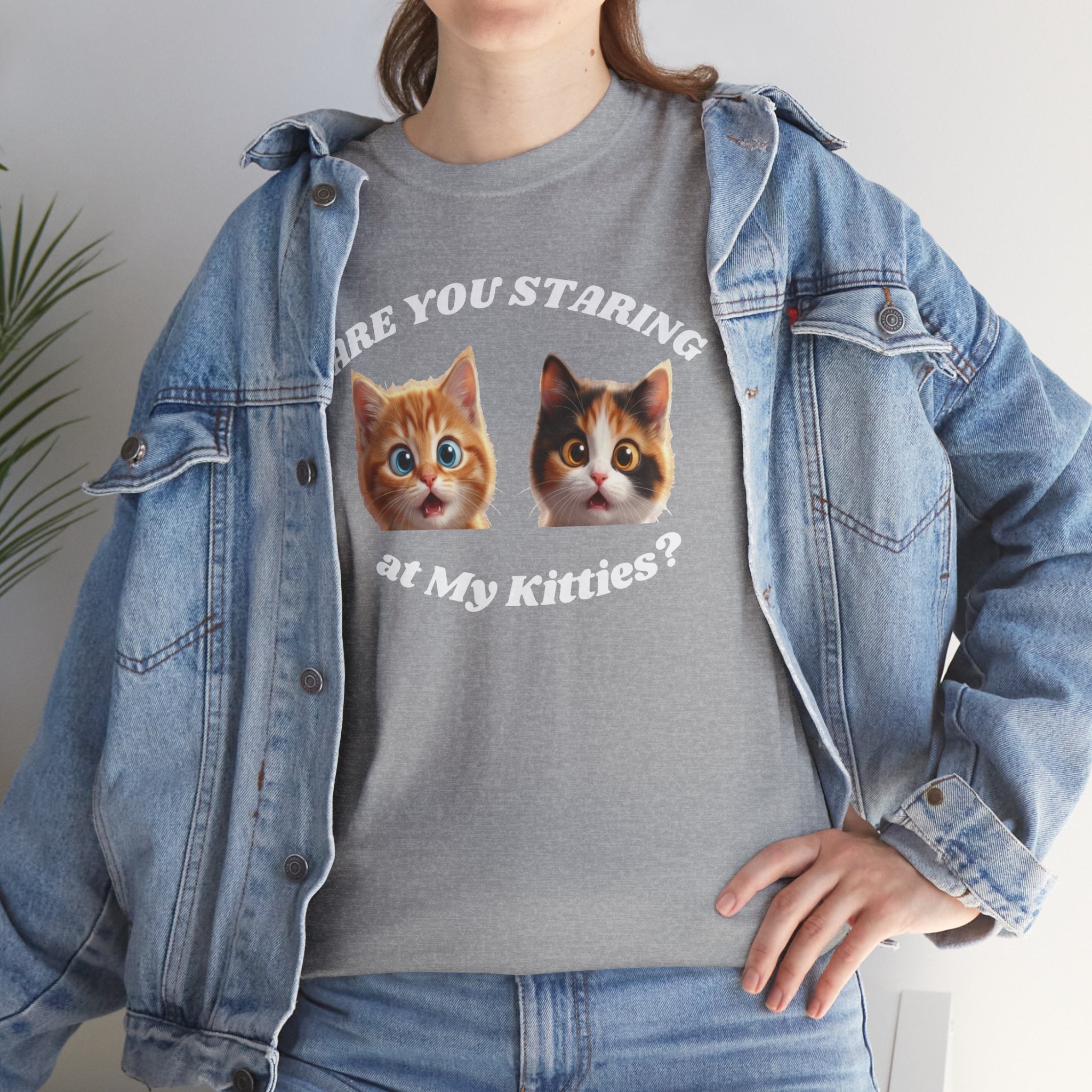 Silly Cat "Are You Staring" Tshirt