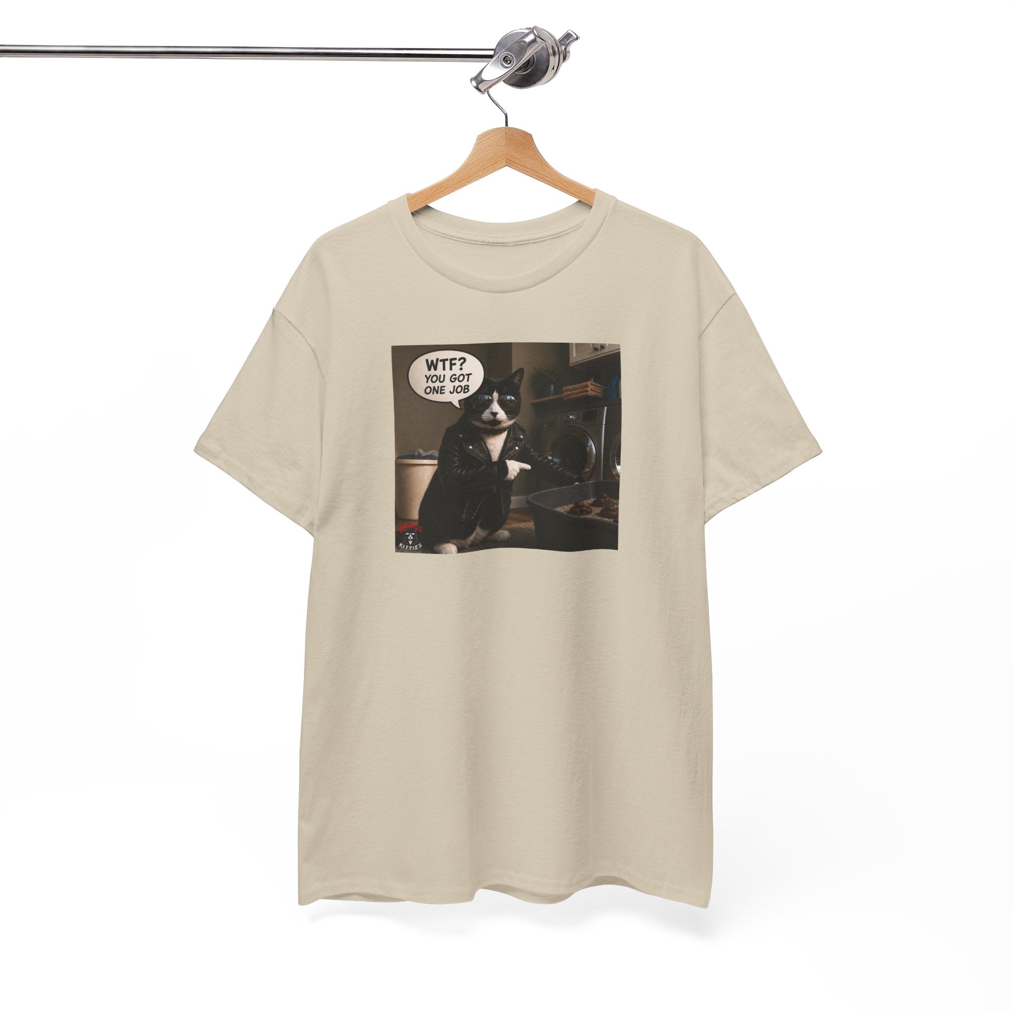 Cat Meme T-Shirt — "WTF? You Got One Job" Graphic Tee