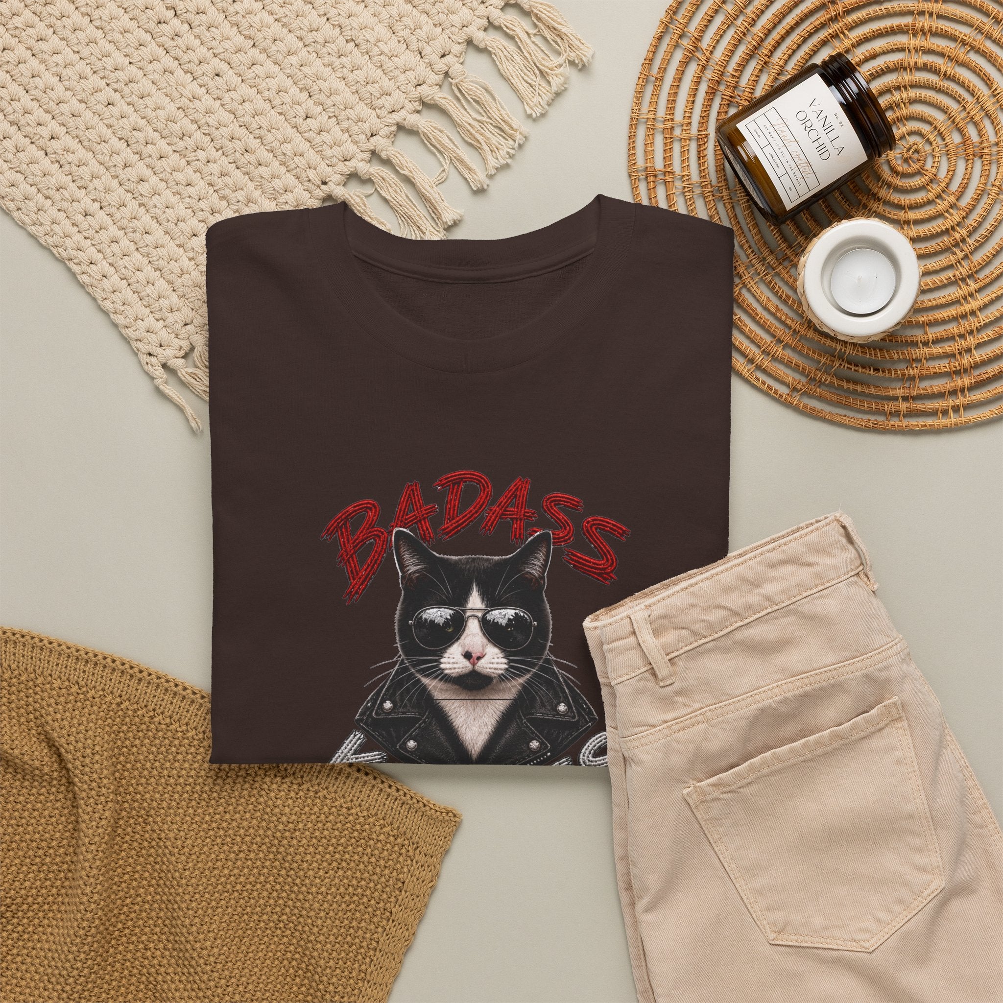 Bad-Ass Kitties™ Tee | Bruno Graphic Cat T-Shirt