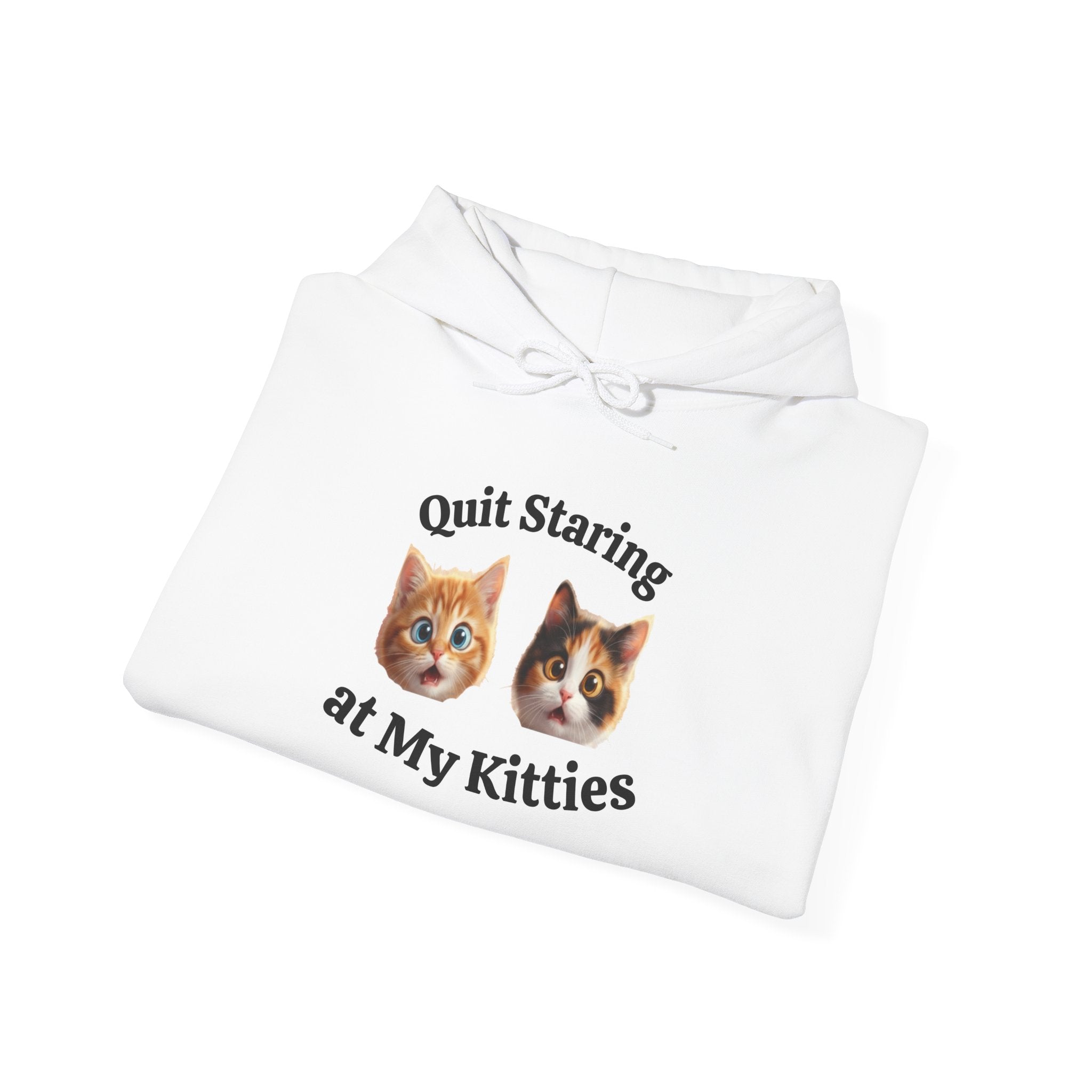 Funny Cat "Quit Staring" Hoodie