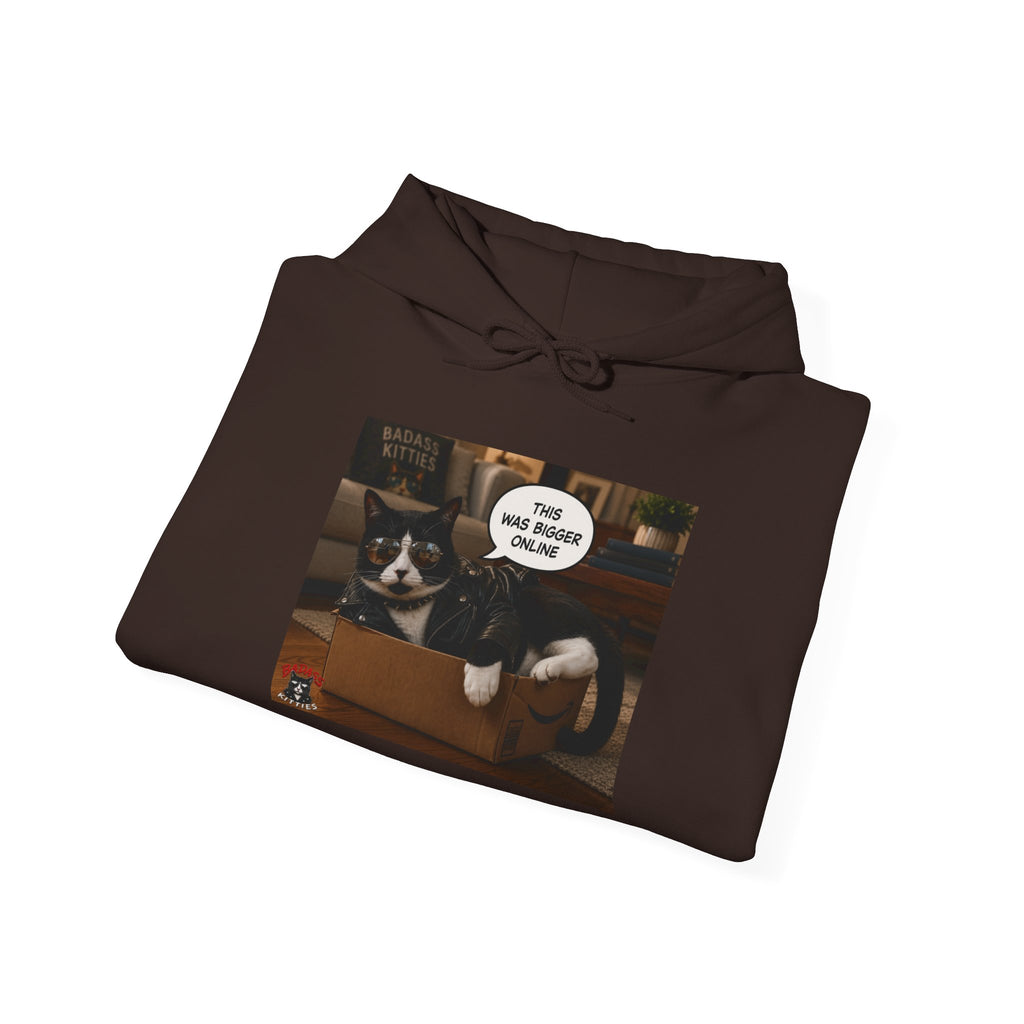 Cat Meme-This Was Bigger Online – Funny Badass Cat Hoodie