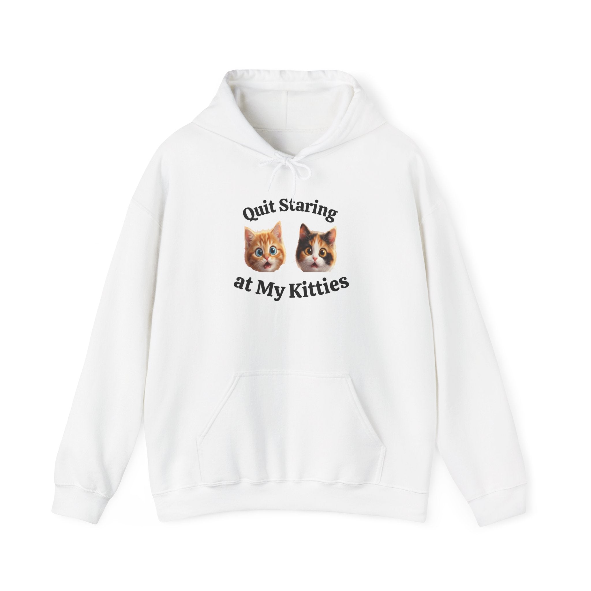 Funny Cat "Quit Staring" Hoodie