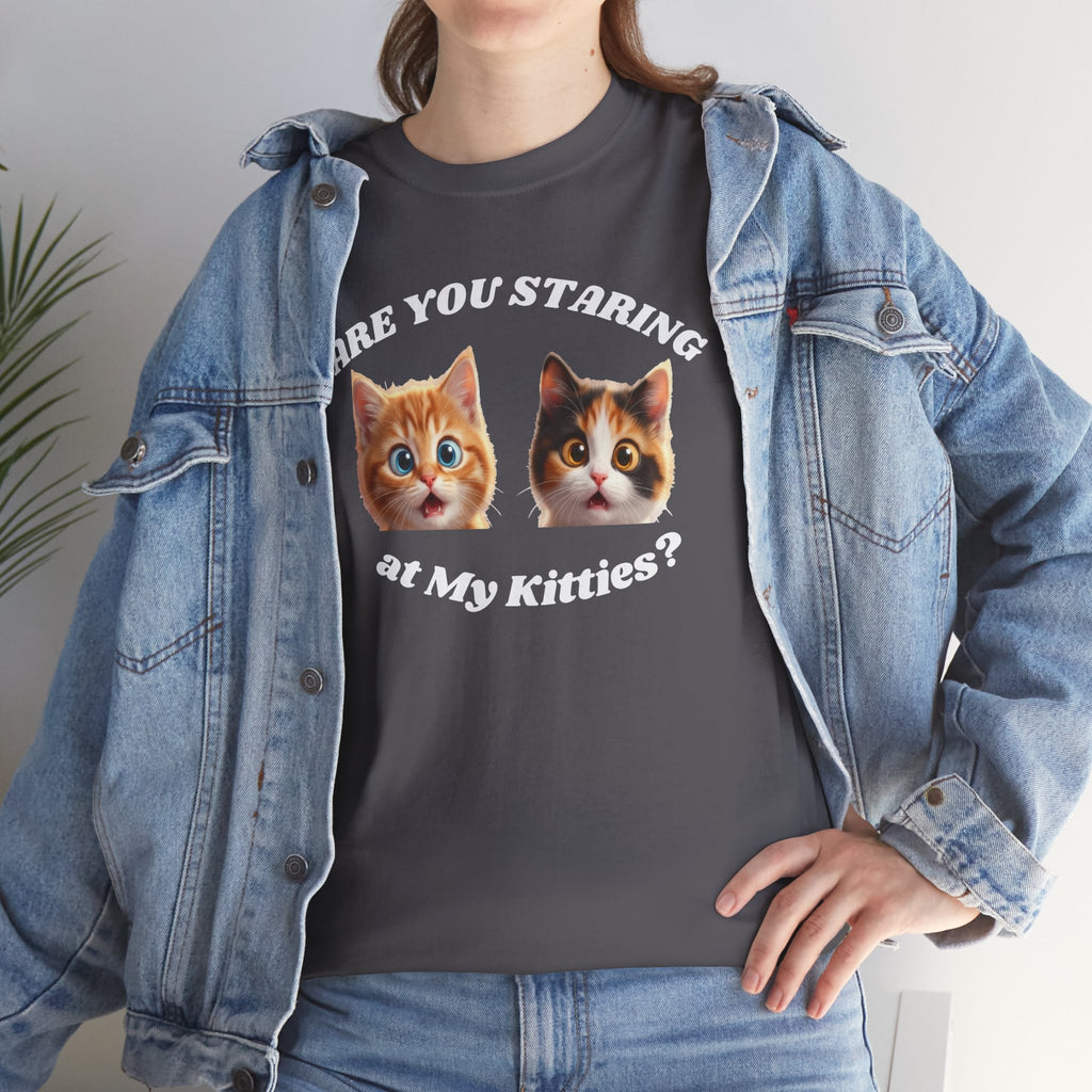 Silly Cat "Are You Staring" Tshirt