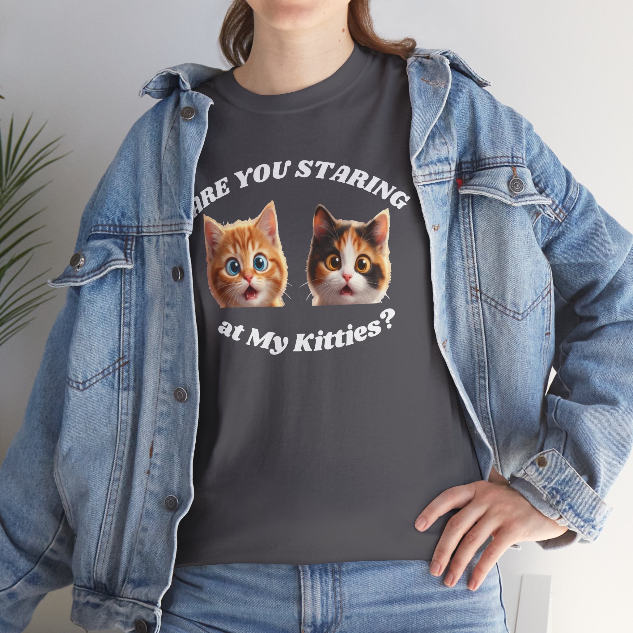 Silly Cat "Are You Staring" Tshirt
