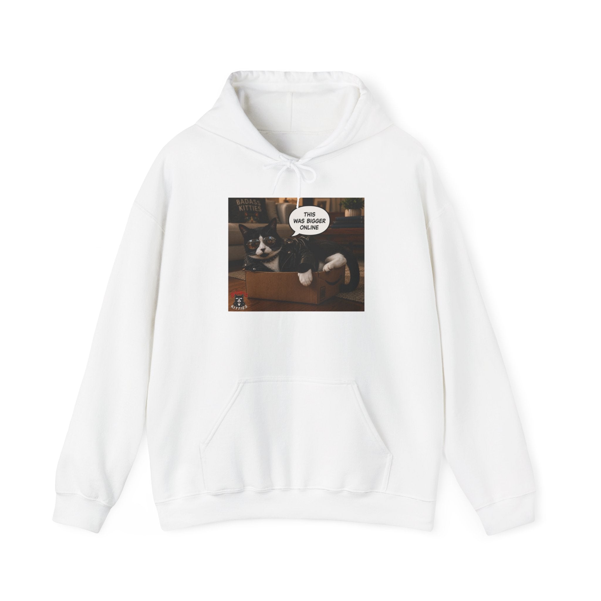Cat Meme-This Was Bigger Online – Funny Badass Cat Hoodie