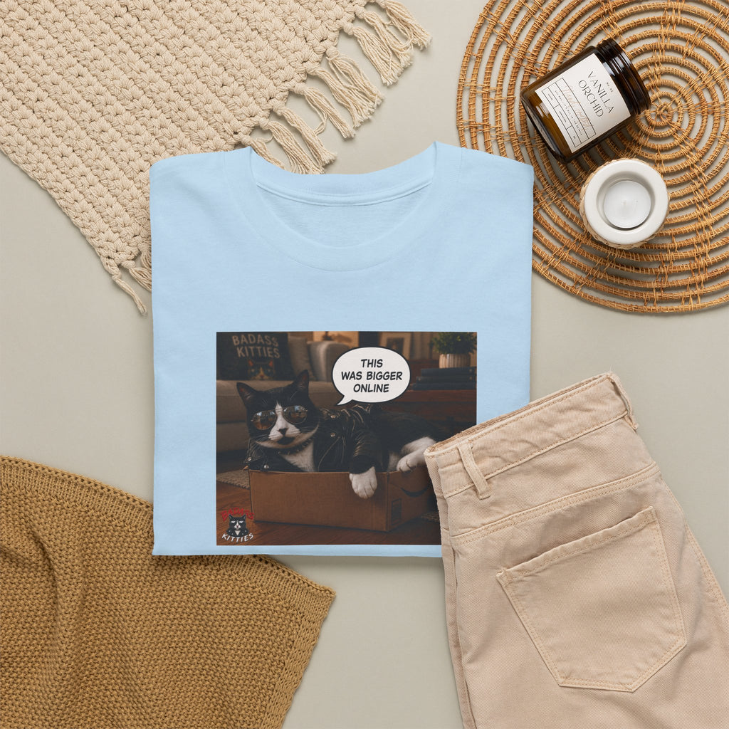 Cat Meme-This Was Bigger Online – Funny Badass Cat T-Shirt