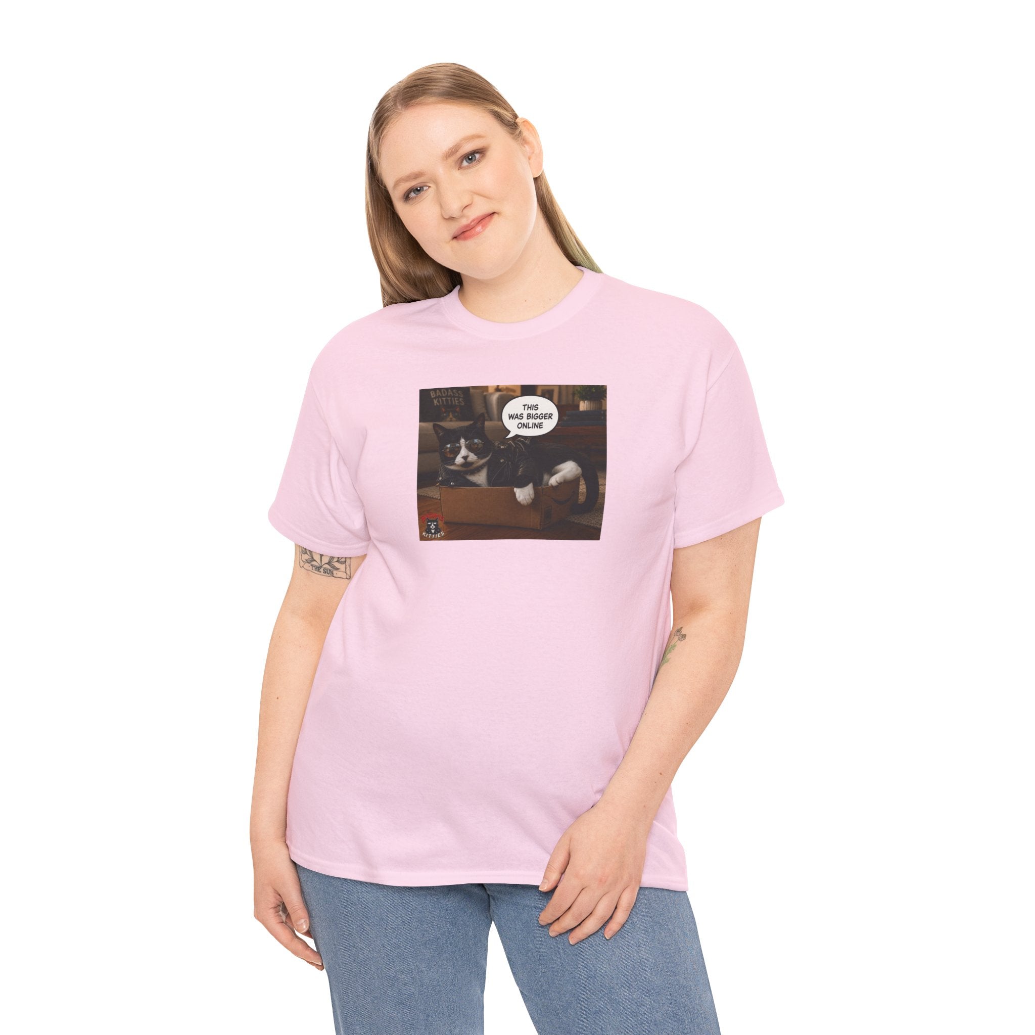 Cat Meme-This Was Bigger Online – Funny Badass Cat T-Shirt
