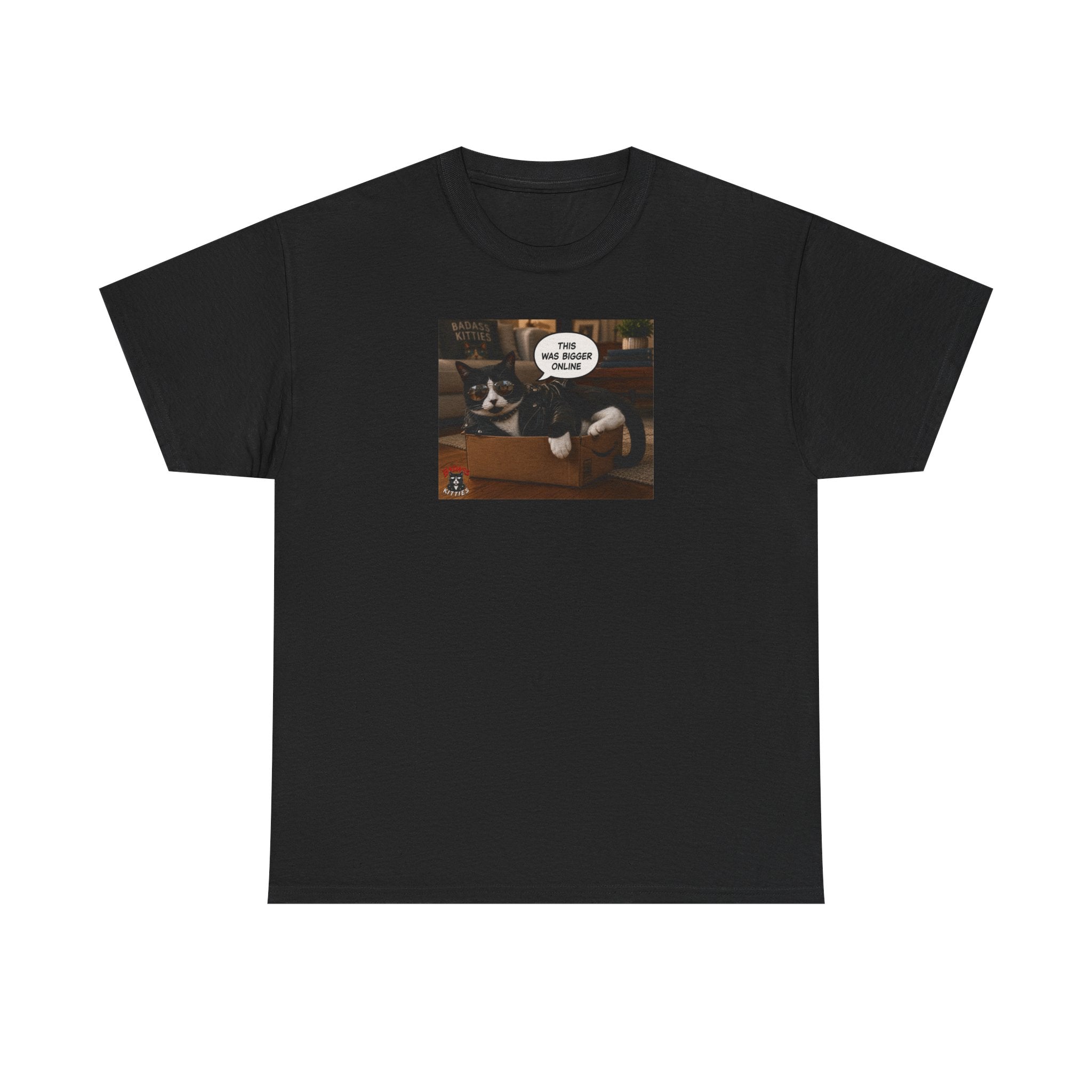 Cat Meme-This Was Bigger Online – Funny Badass Cat T-Shirt