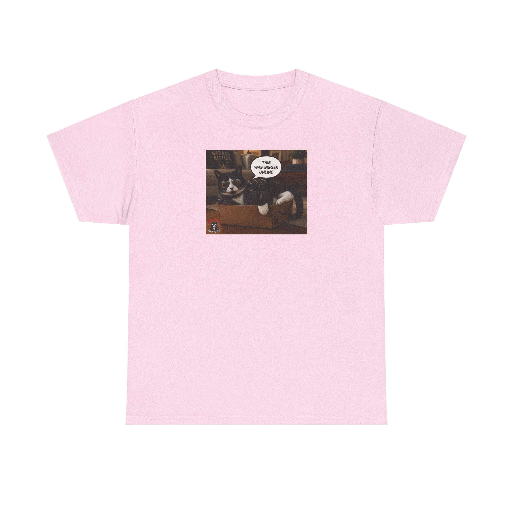 Cat Meme-This Was Bigger Online – Funny Badass Cat T-Shirt