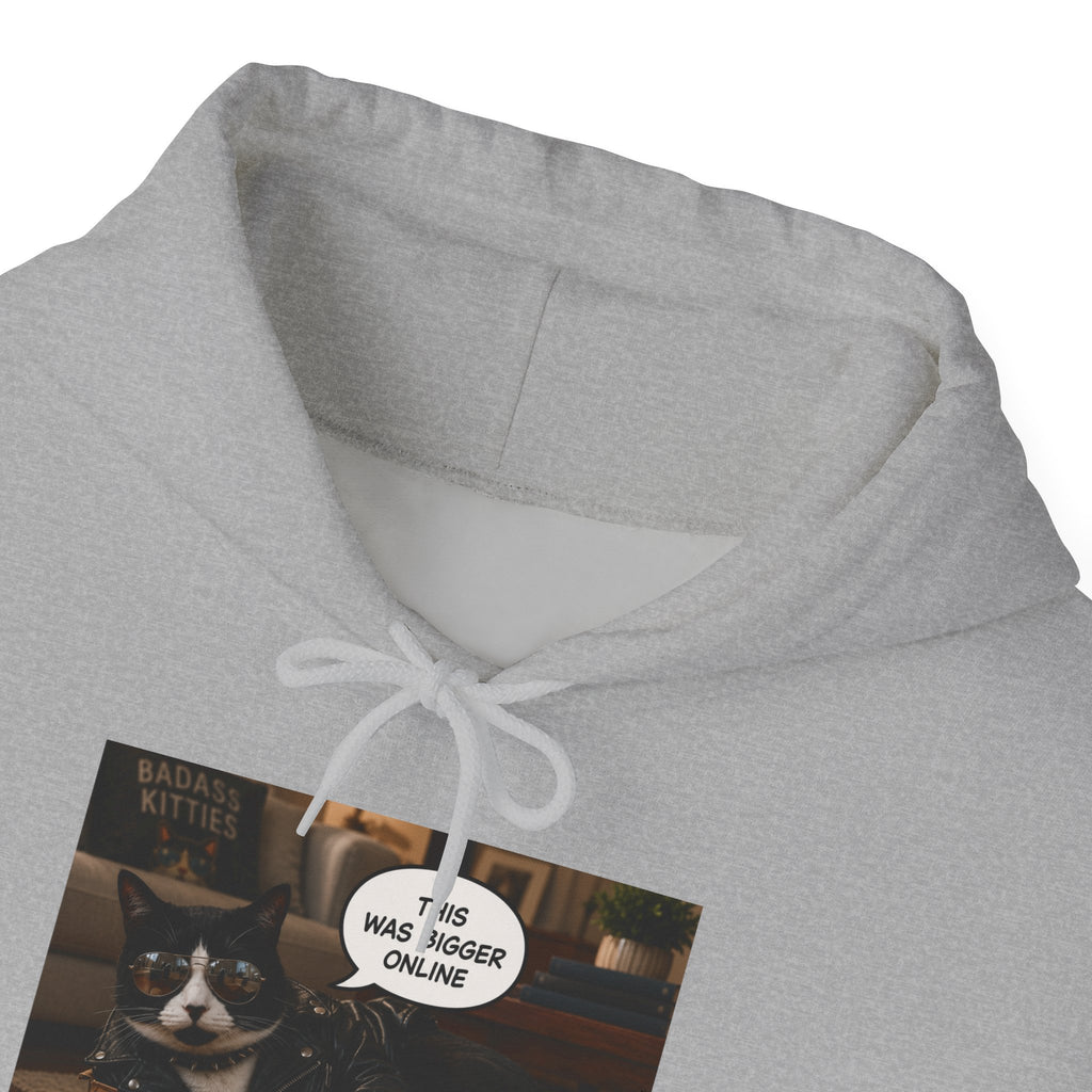 Cat Meme-This Was Bigger Online – Funny Badass Cat Hoodie