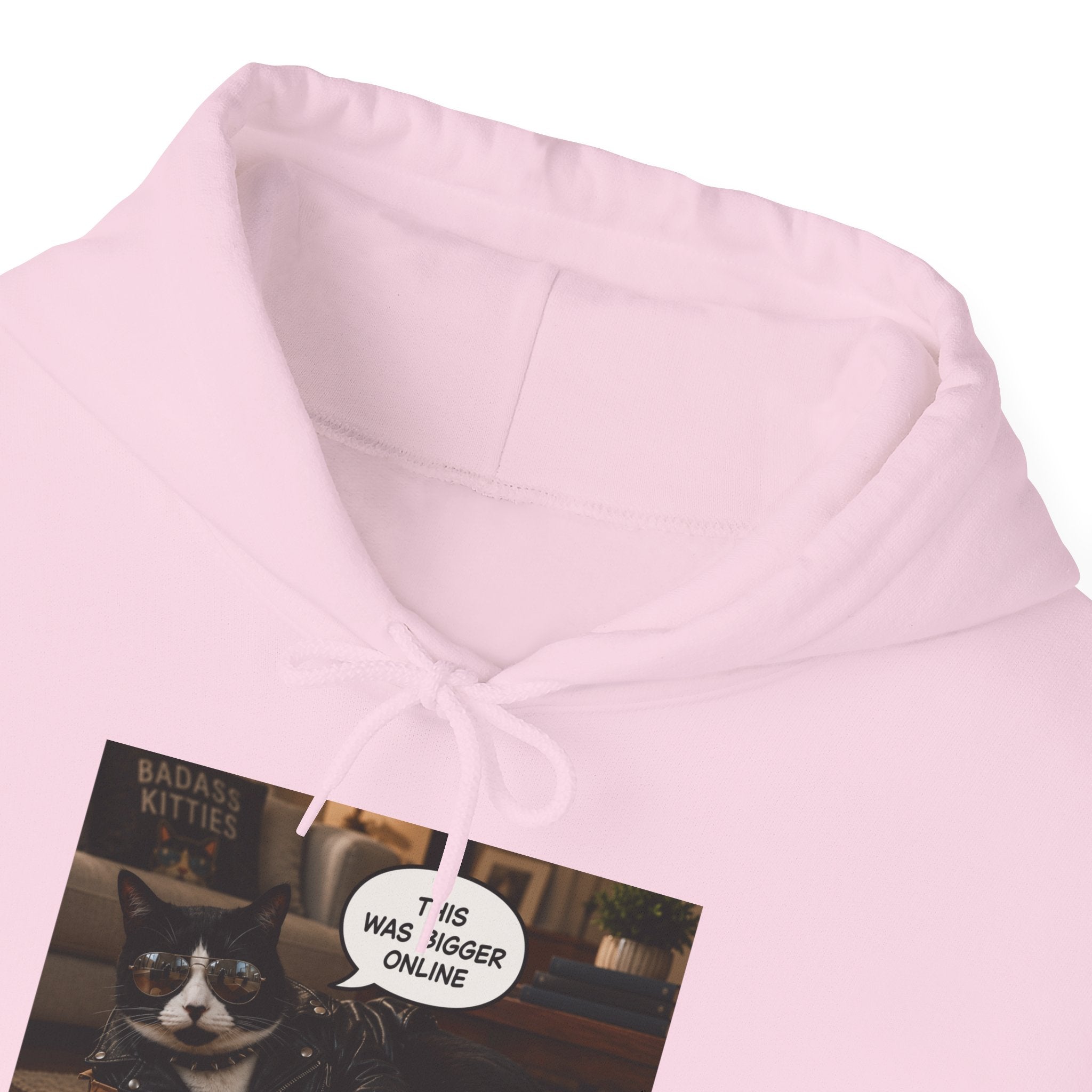 Cat Meme-This Was Bigger Online – Funny Badass Cat Hoodie