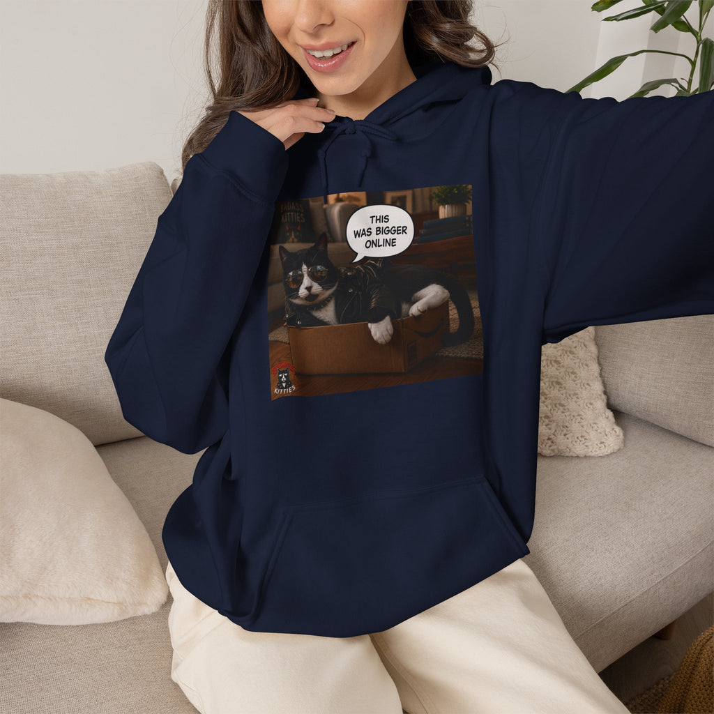 Cat Meme-This Was Bigger Online – Funny Badass Cat Hoodie