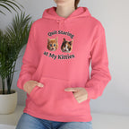 Funny Cat "Quit Staring" Hoodie
