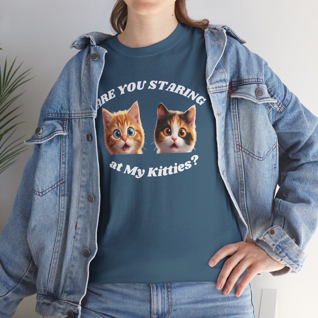 Silly Cat "Are You Staring" Tshirt