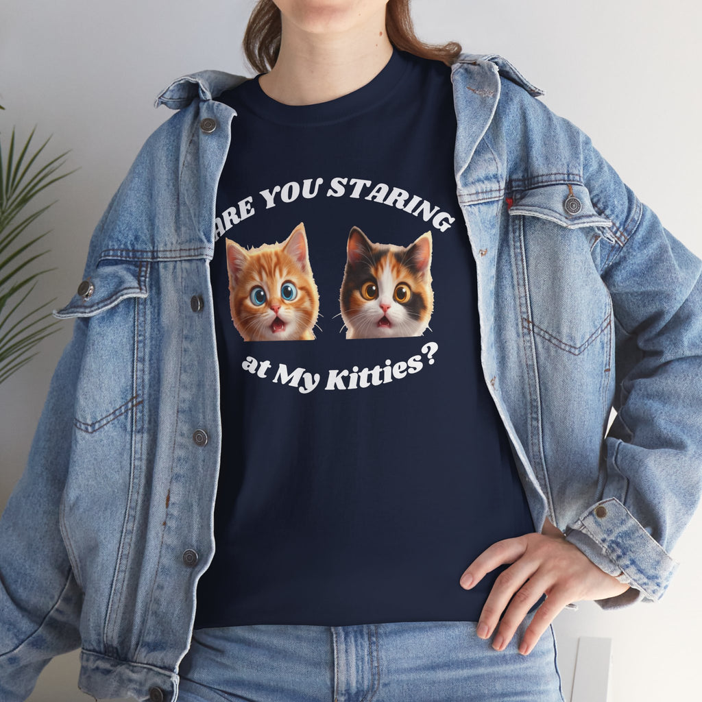 Silly Cat "Are You Staring" Tshirt
