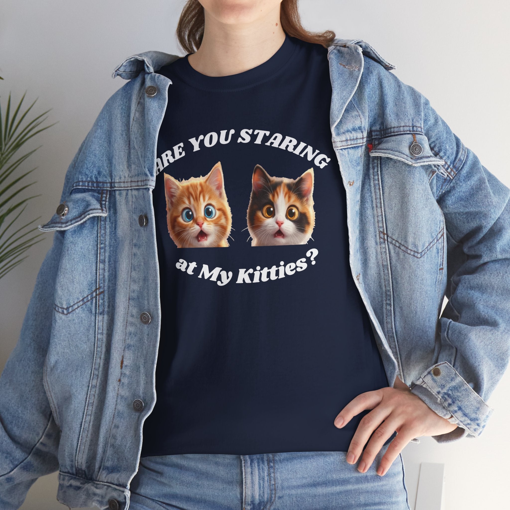 Silly Cat "Are You Staring" Tshirt