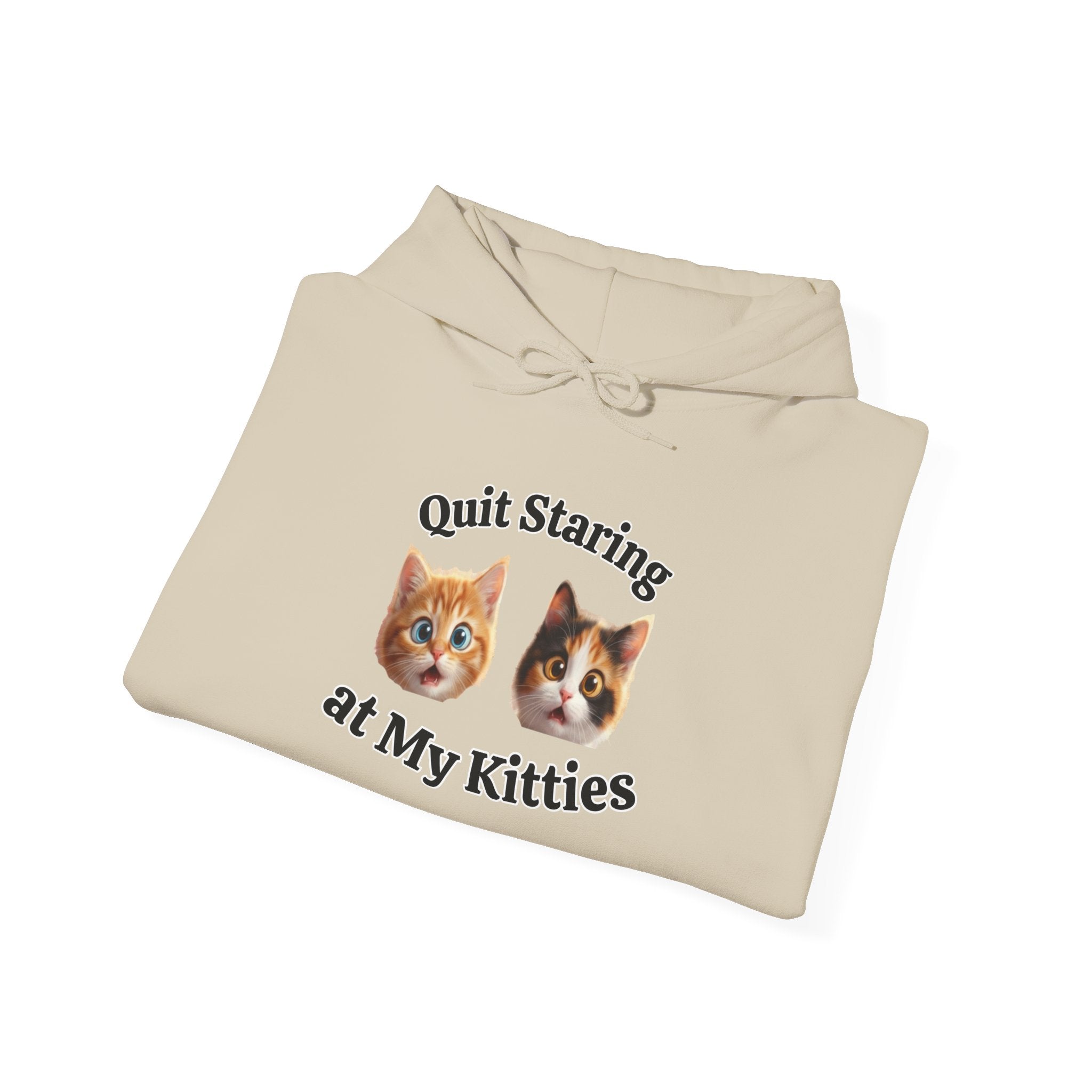 Funny Cat "Quit Staring" Hoodie
