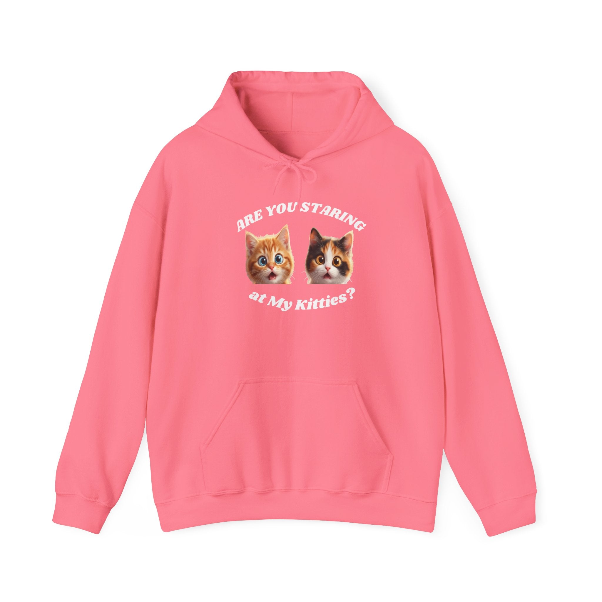 Cat Funny "Are You Staring?" Comfy Hoodie