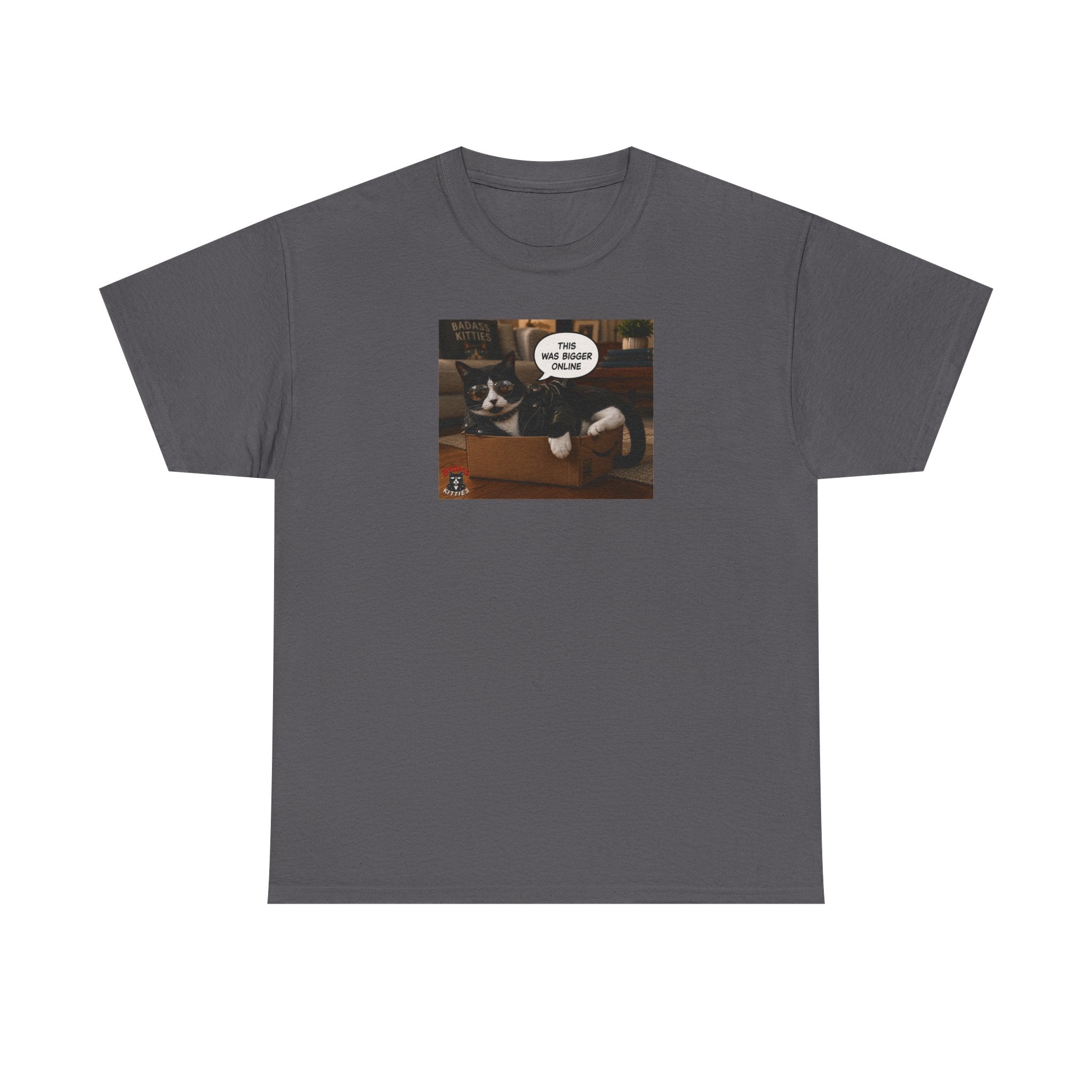 Cat Meme-This Was Bigger Online – Funny Badass Cat T-Shirt