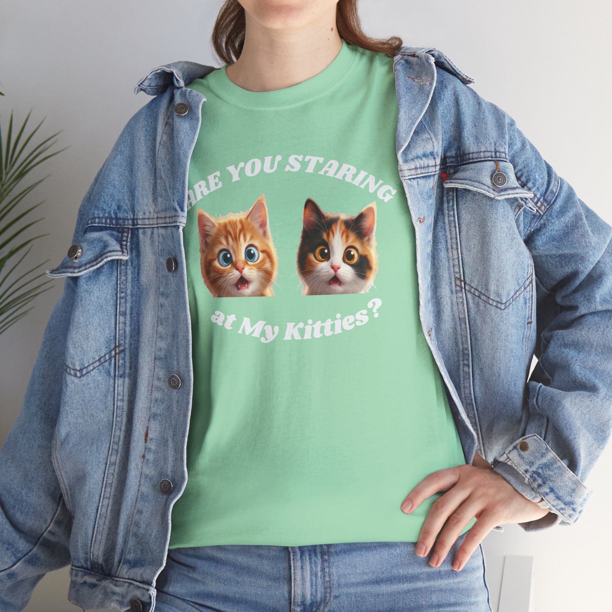 Silly Cat "Are You Staring" Tshirt