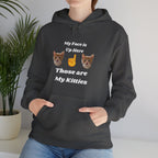 Cat Lovers Hilarious Hoodie "My Face is Up Here"
