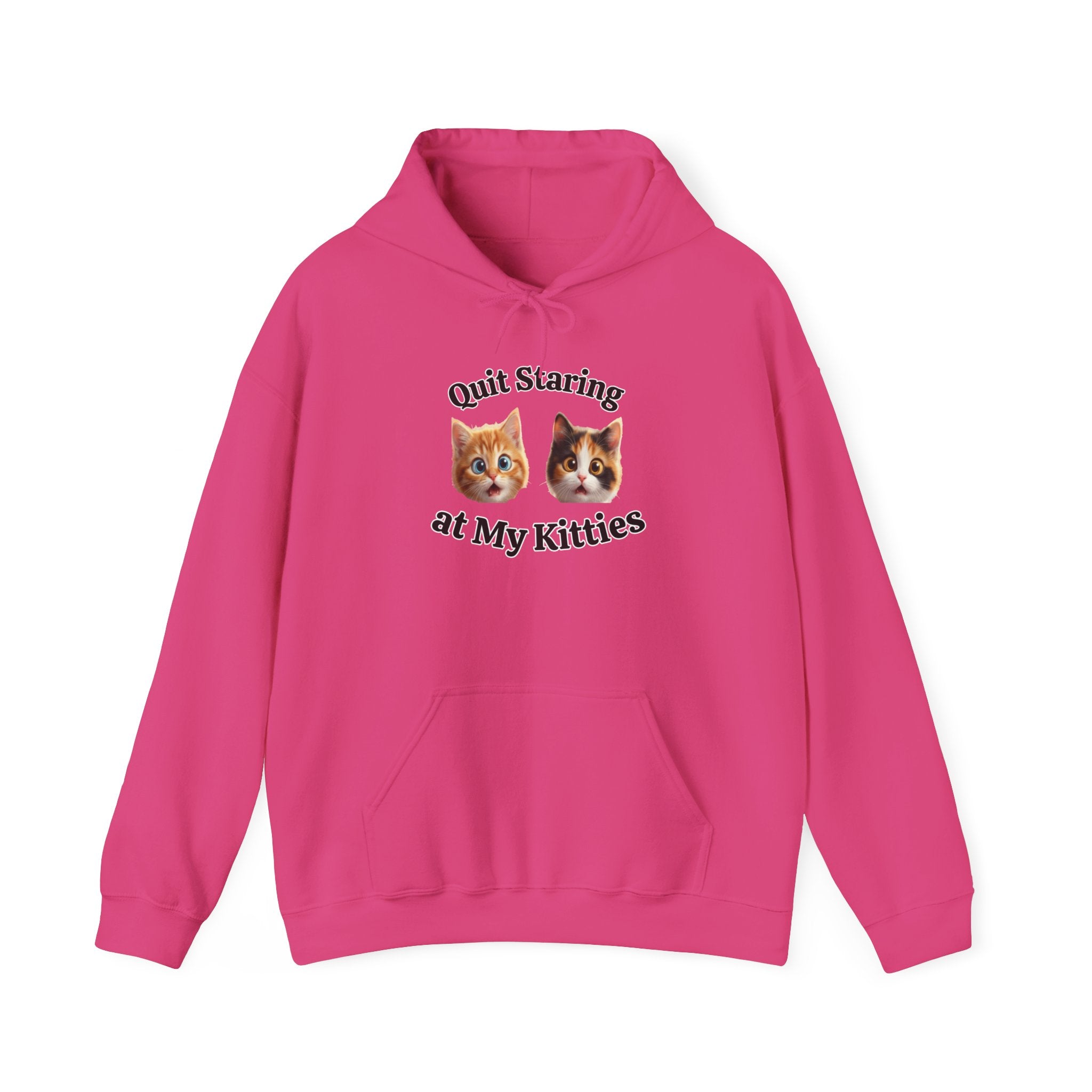 Funny Cat "Quit Staring" Hoodie