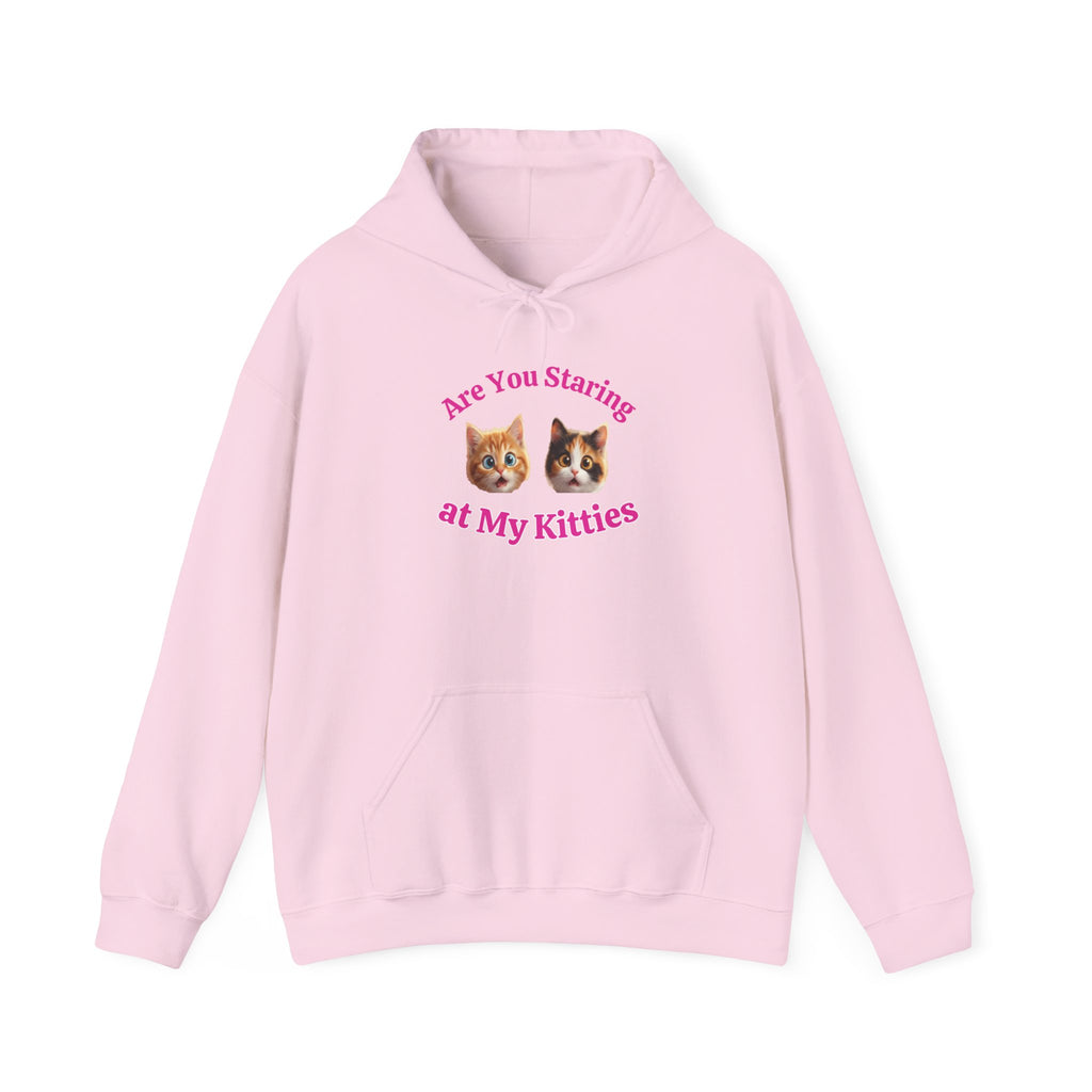 Cat Fun "Are You Staring" Hilarious Hoodie