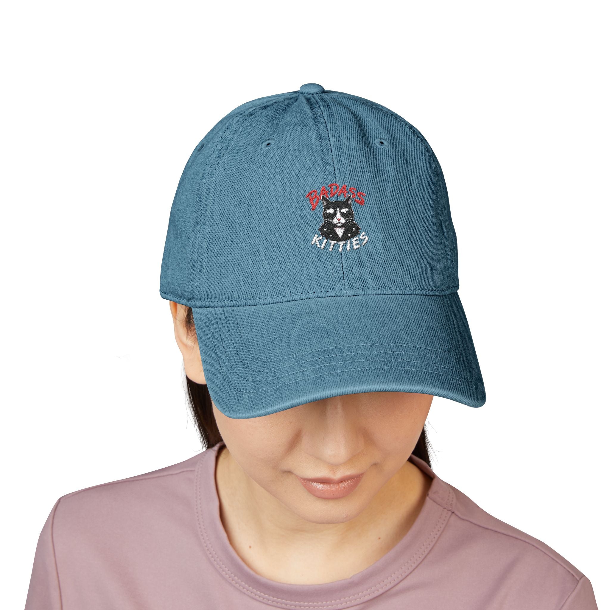 Badass Kitties Embroidered Dad Cap | Funny Cat Lover Hat