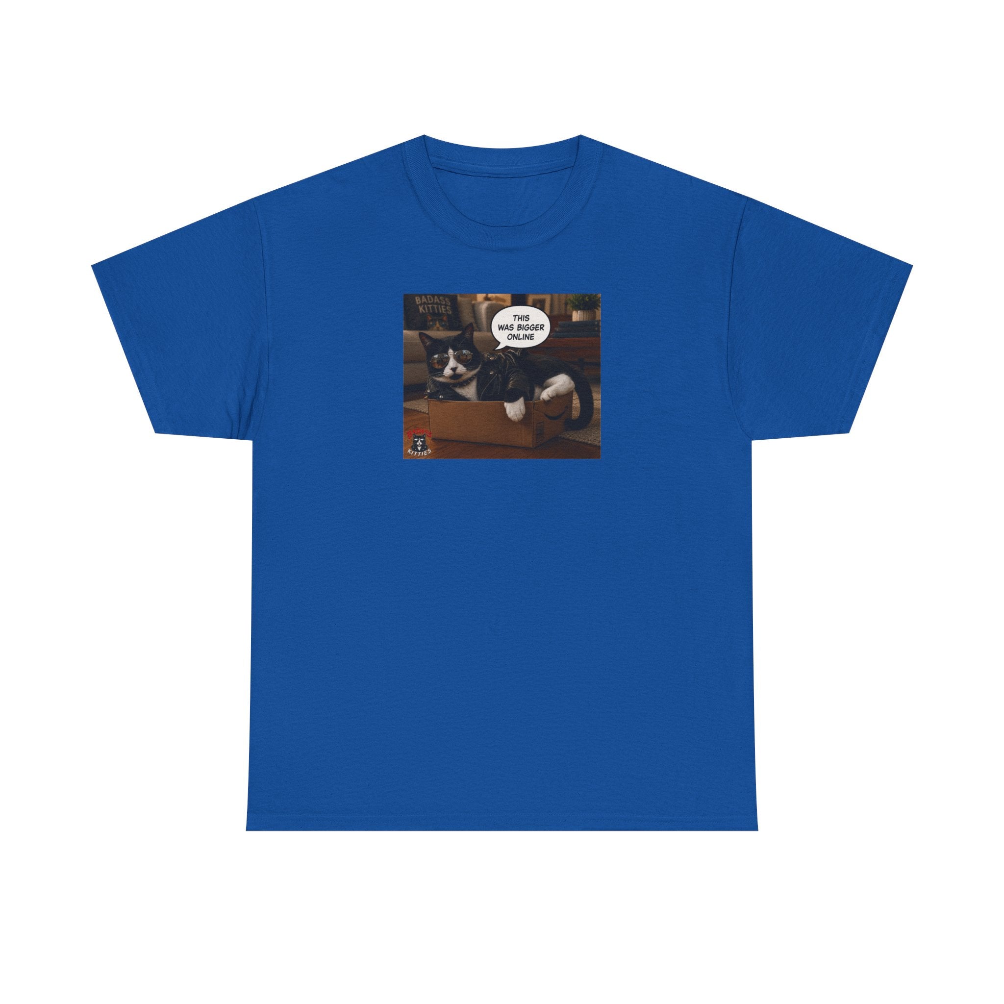 Cat Meme-This Was Bigger Online – Funny Badass Cat T-Shirt