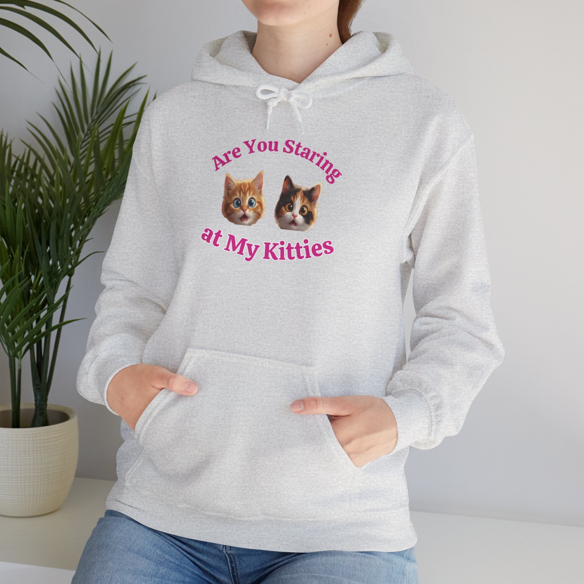 Cat Fun "Are You Staring" Hilarious Hoodie