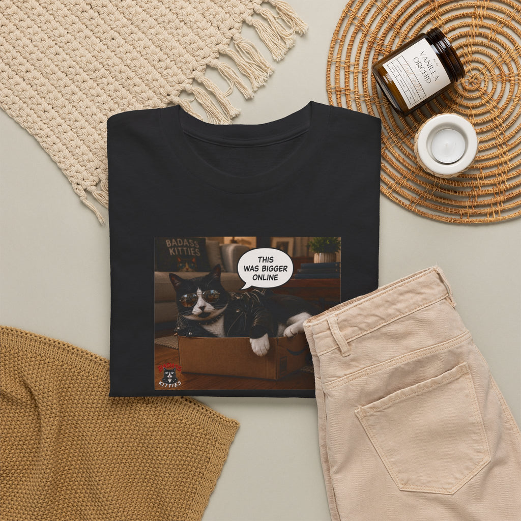 Cat Meme-This Was Bigger Online – Funny Badass Cat T-Shirt