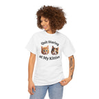 Playful Kitty "Quit Staring?" Funny T-Shirt