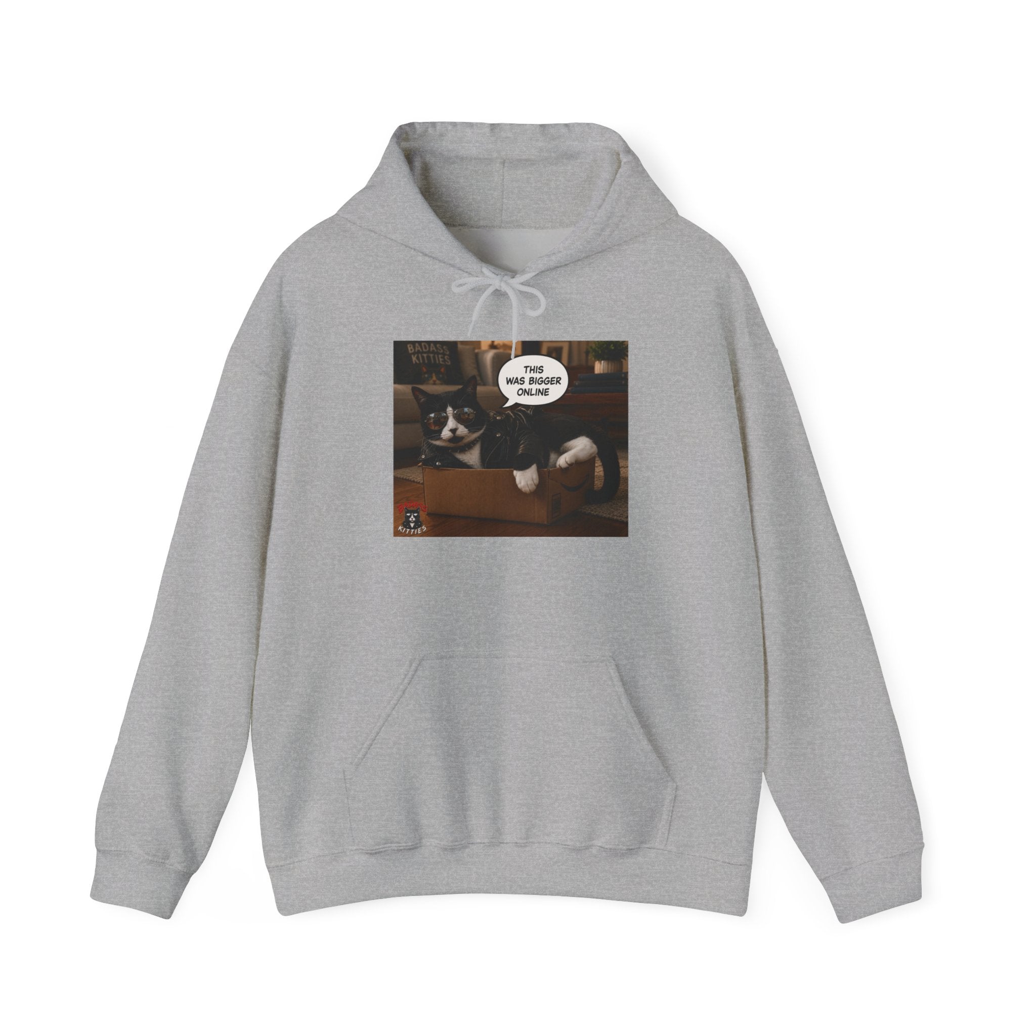 Cat Meme-This Was Bigger Online – Funny Badass Cat Hoodie