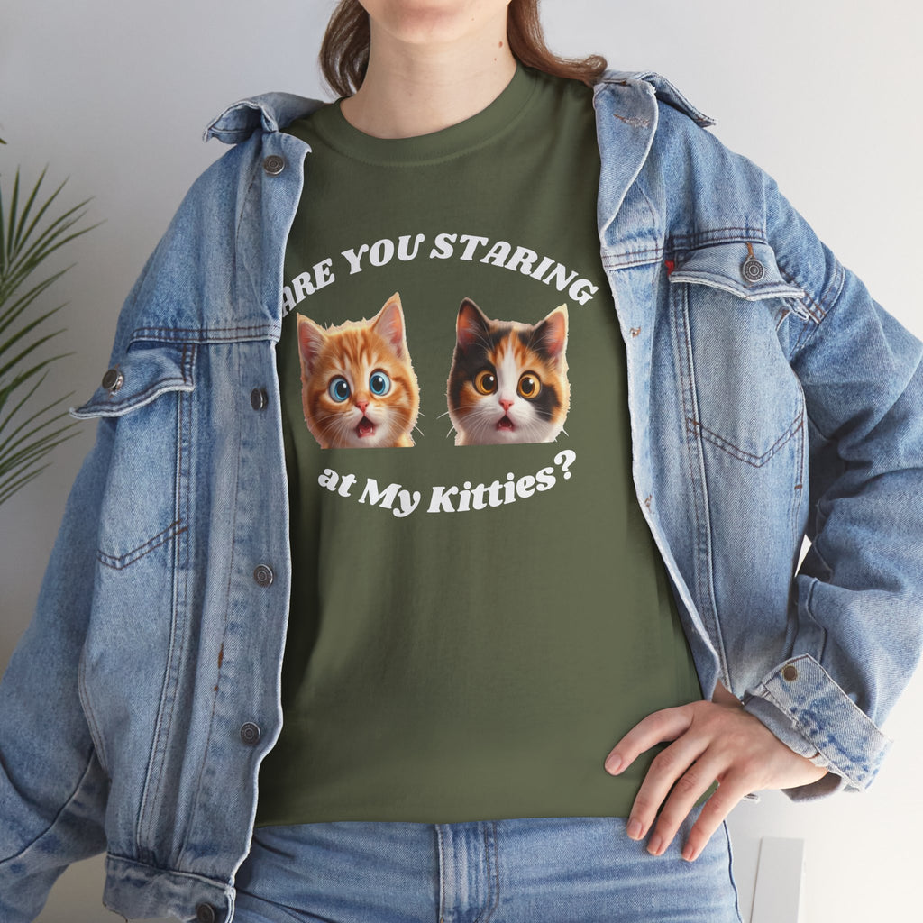 Silly Cat "Are You Staring" Tshirt