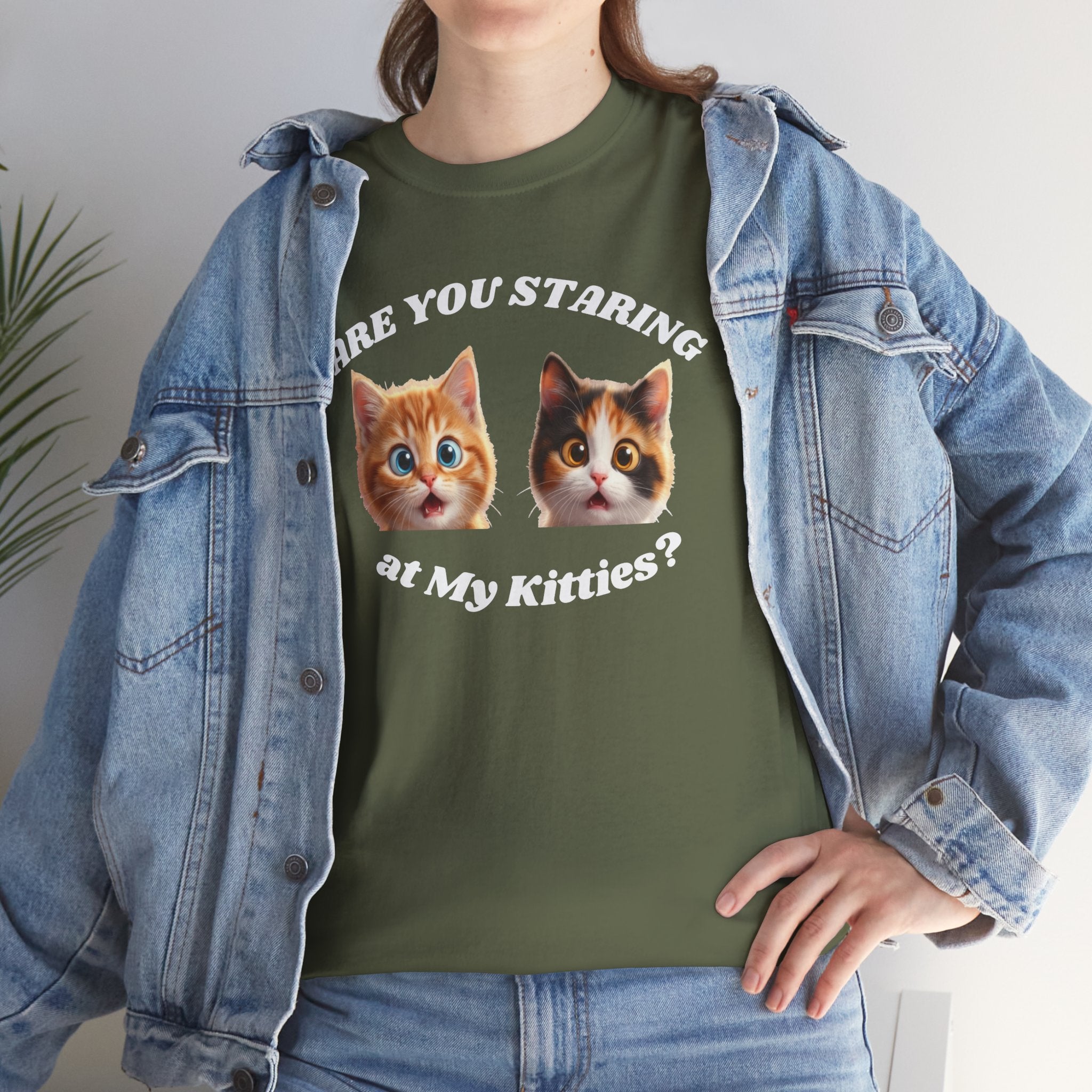 Silly Cat "Are You Staring" Tshirt