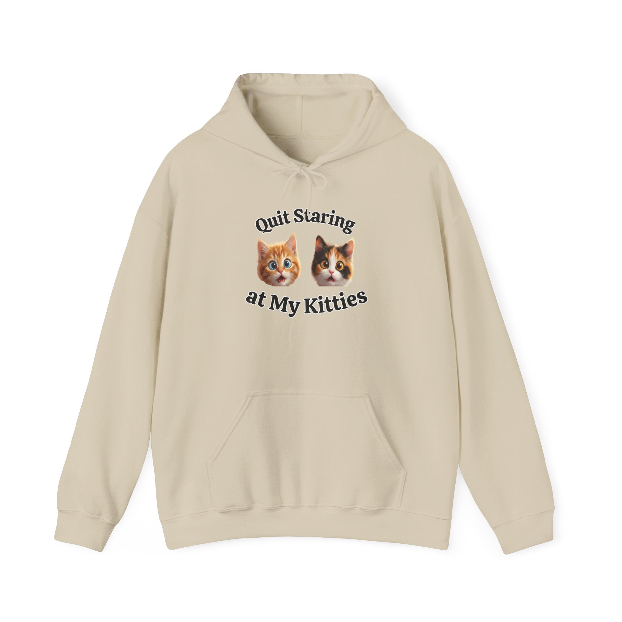 Funny Cat "Quit Staring" Hoodie