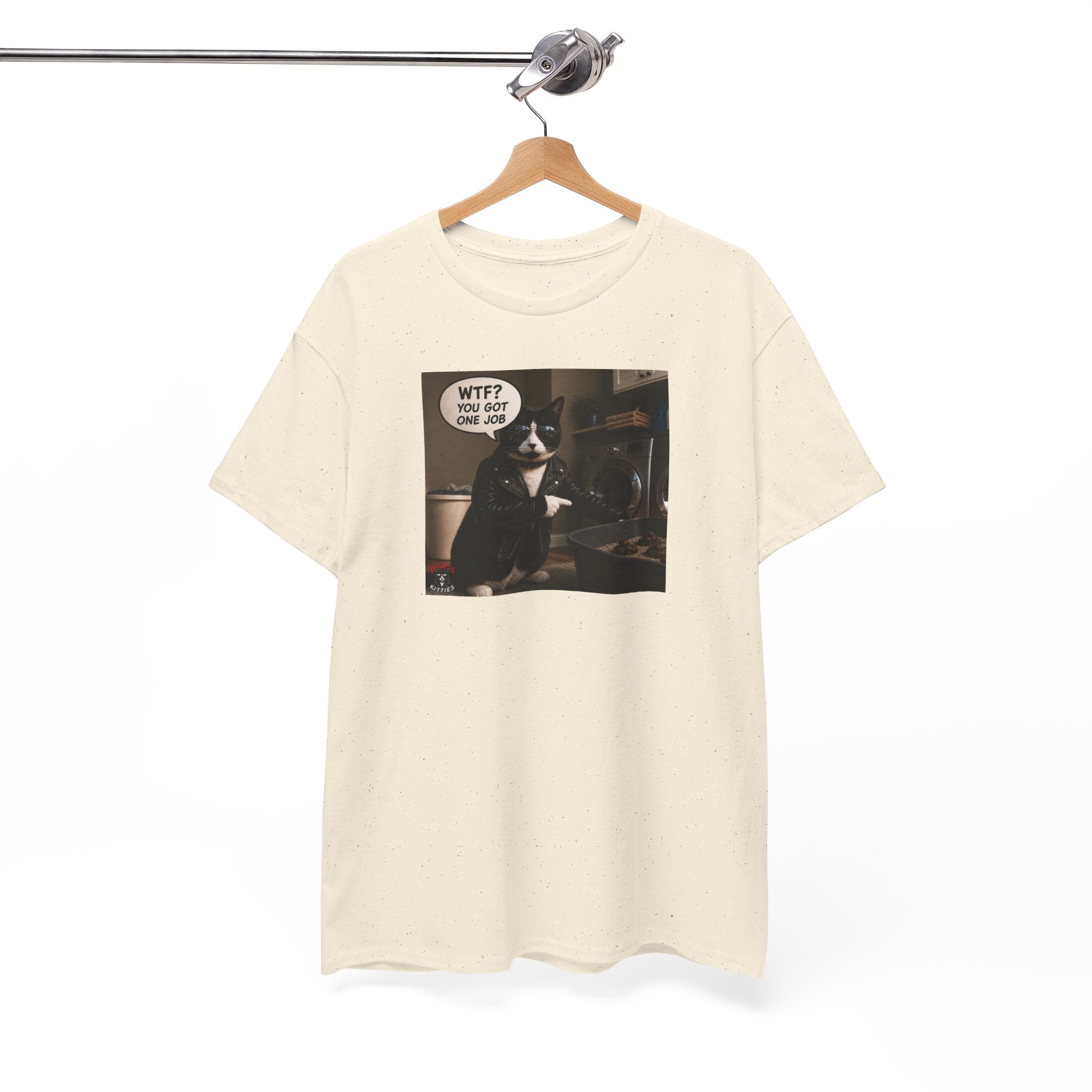 Cat Meme T-Shirt — "WTF? You Got One Job" Graphic Tee