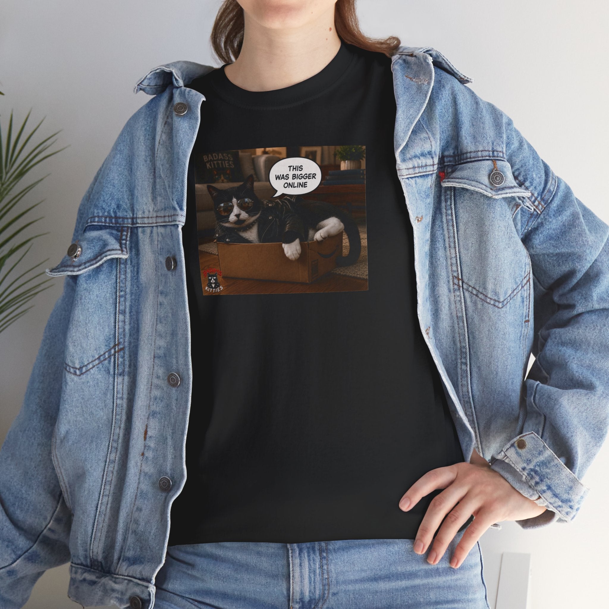 Cat Meme-This Was Bigger Online – Funny Badass Cat T-Shirt