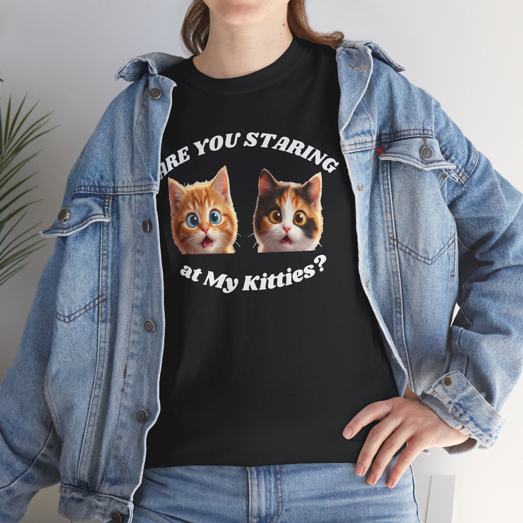 Silly Cat "Are You Staring" Tshirt