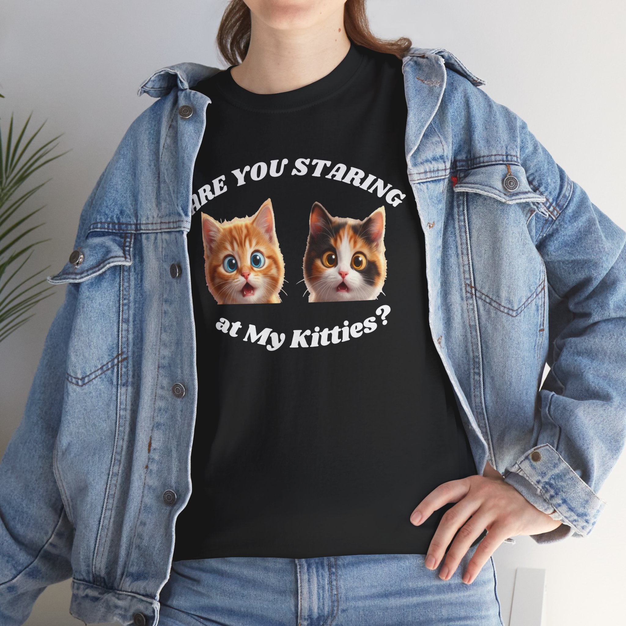 Silly Cat "Are You Staring" Tshirt