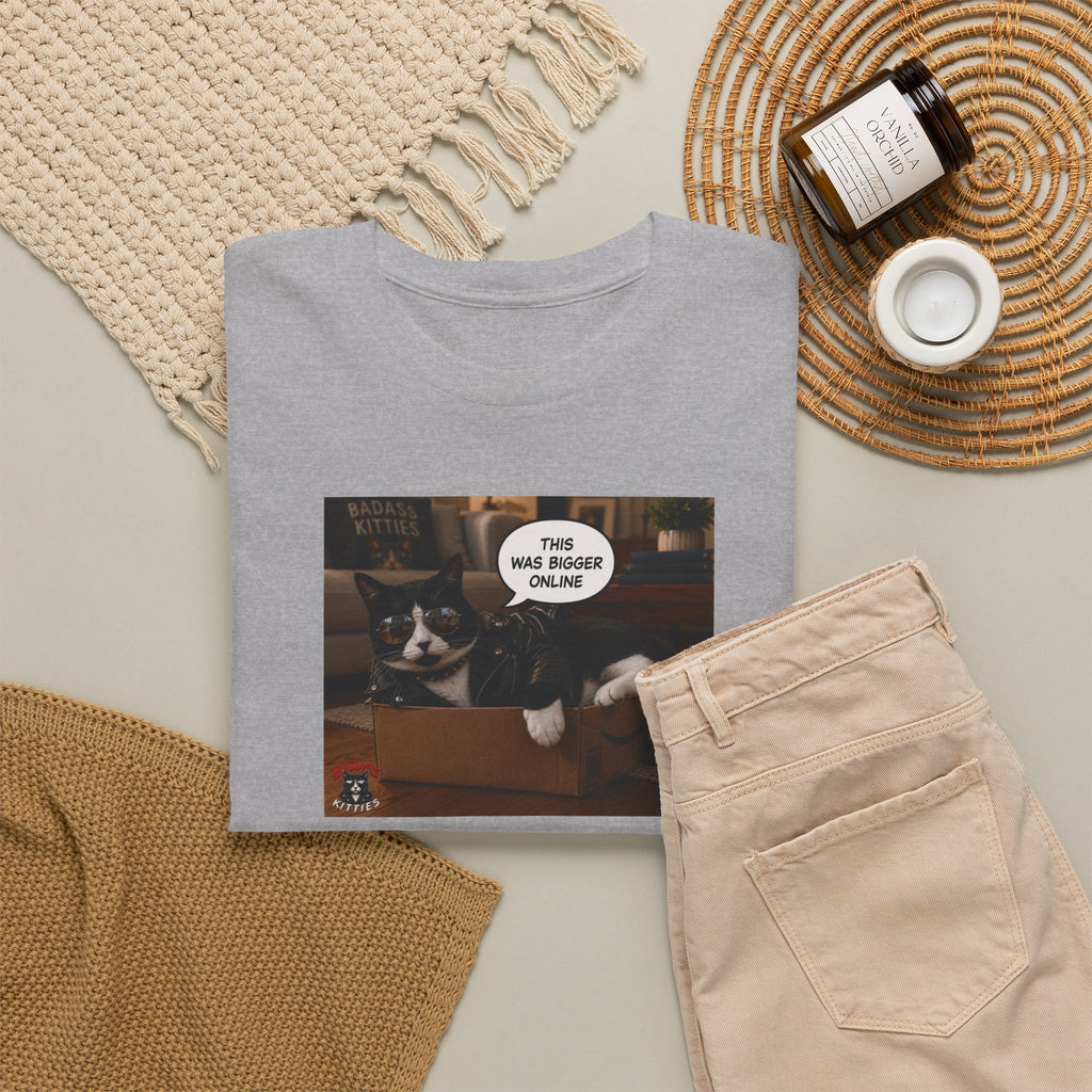 Cat Meme-This Was Bigger Online – Funny Badass Cat T-Shirt