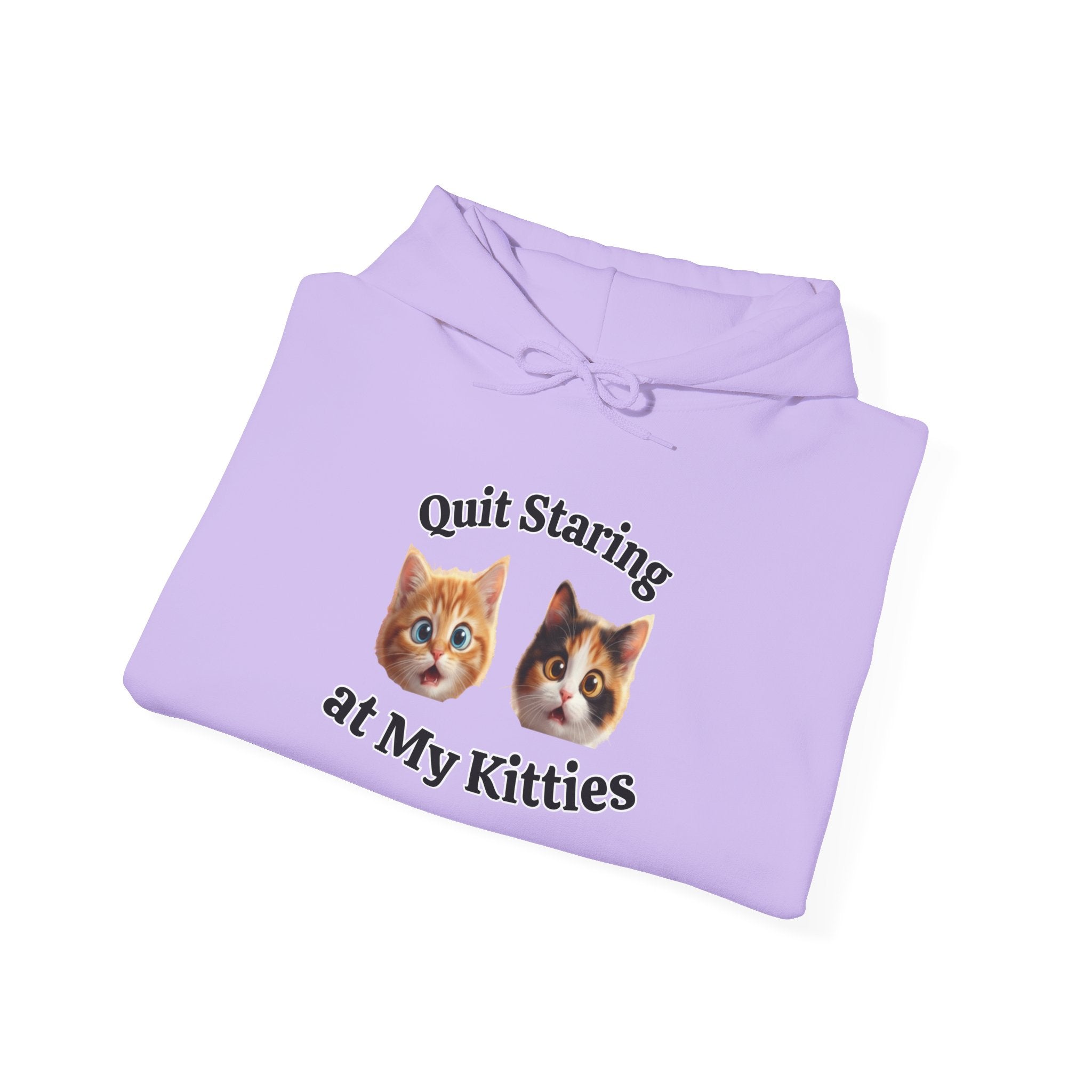 Funny Cat "Quit Staring" Hoodie