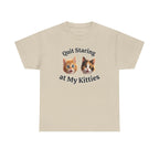 Playful Kitty "Quit Staring?" Funny T-Shirt