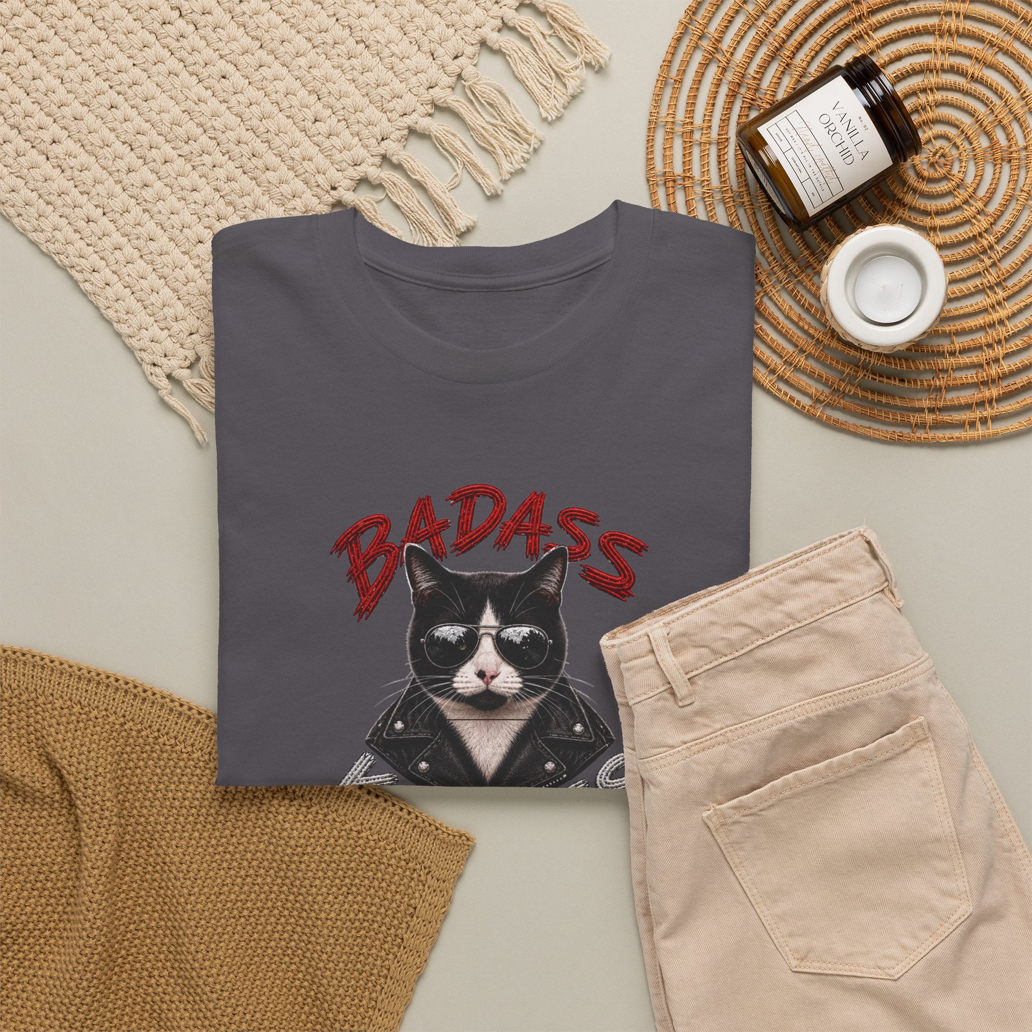 Bad-Ass Kitties™ Tee | Bruno Graphic Cat T-Shirt