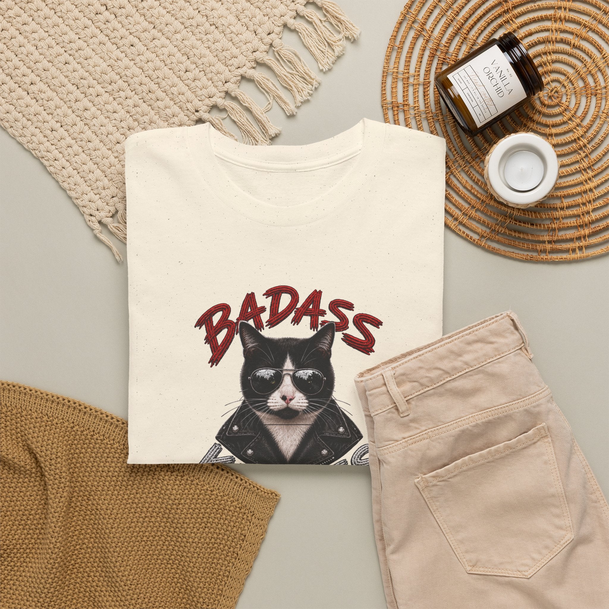 Bad-Ass Kitties™ Tee | Bruno Graphic Cat T-Shirt
