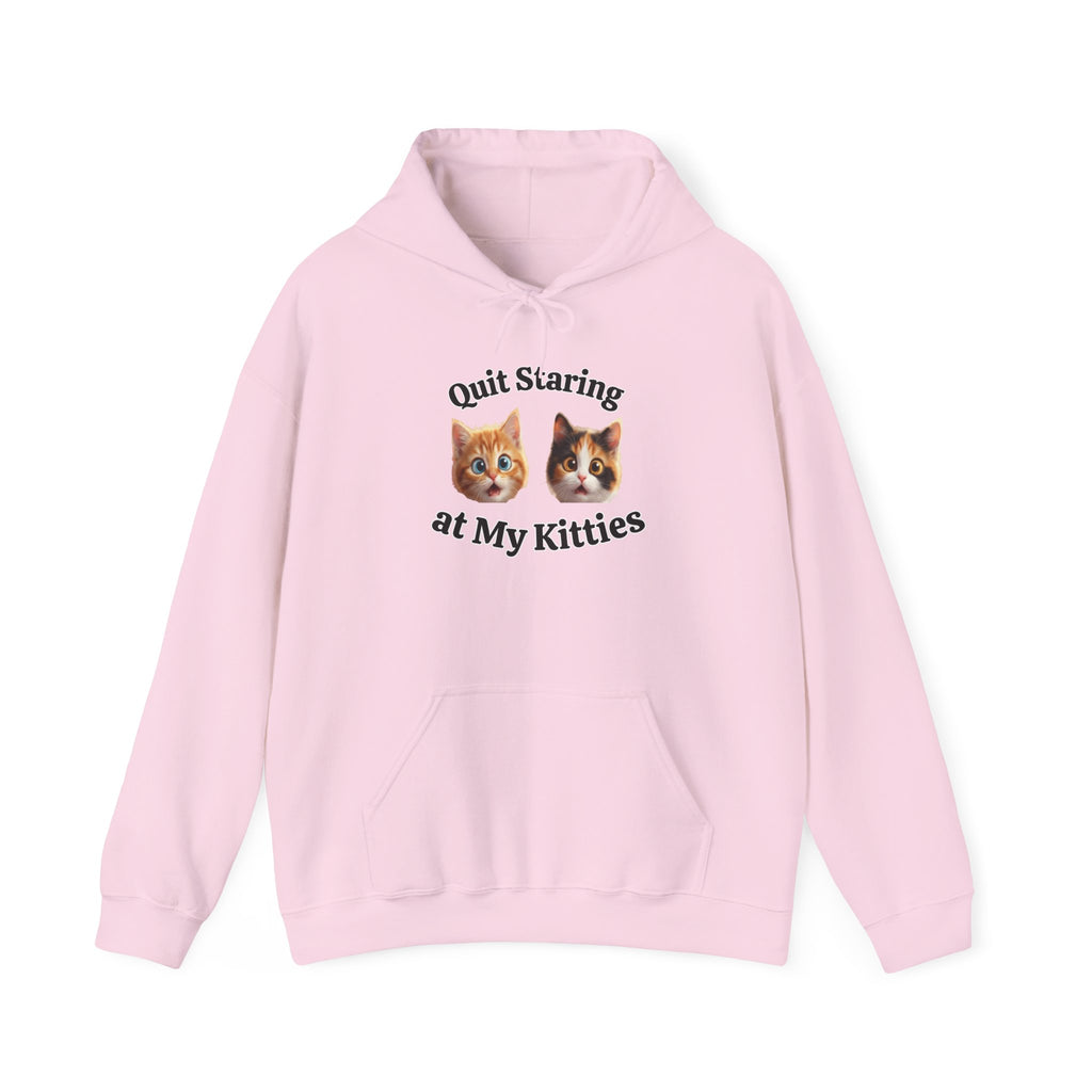 Funny Cat "Quit Staring" Hoodie