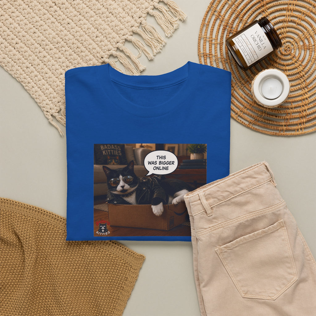 Cat Meme-This Was Bigger Online – Funny Badass Cat T-Shirt