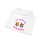 Cat Fun "Are You Staring" Hilarious Hoodie