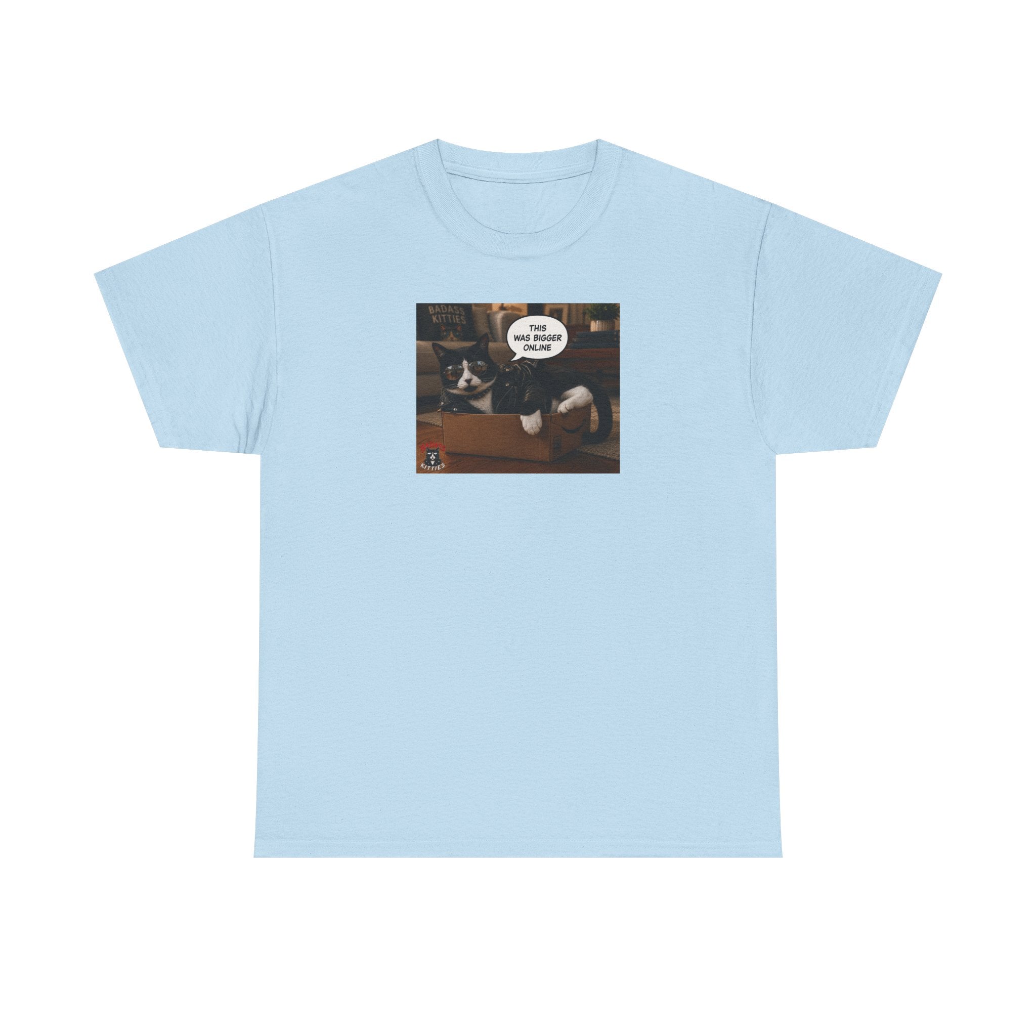 Cat Meme-This Was Bigger Online – Funny Badass Cat T-Shirt