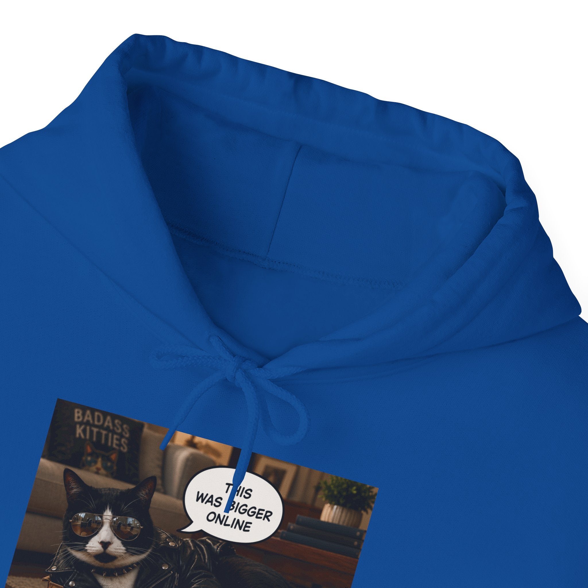Cat Meme-This Was Bigger Online – Funny Badass Cat Hoodie